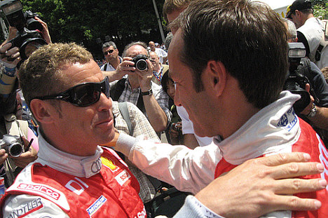 På billedet ses Werner med Tom Kristensen, der altid har sat stor pris på den reelle og ofte lidt undervurderede tysker.
